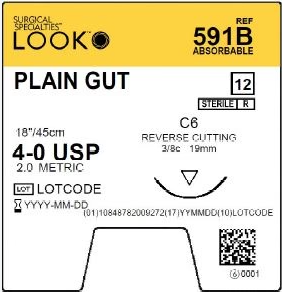Plain GUT(absorbable) LOOK sutures