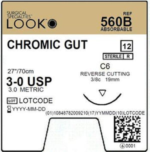 CHROMIC GUT(absorbable) LOOK sutures