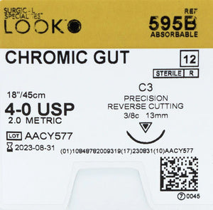 CHROMIC GUT(absorbable) LOOK sutures